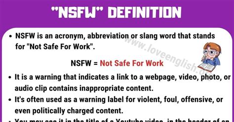 nsfw means|NSFW Definition & Meaning .